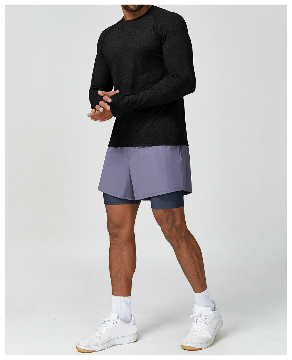 Men’s Stretch Long Sleeve Yoga Training Shirt