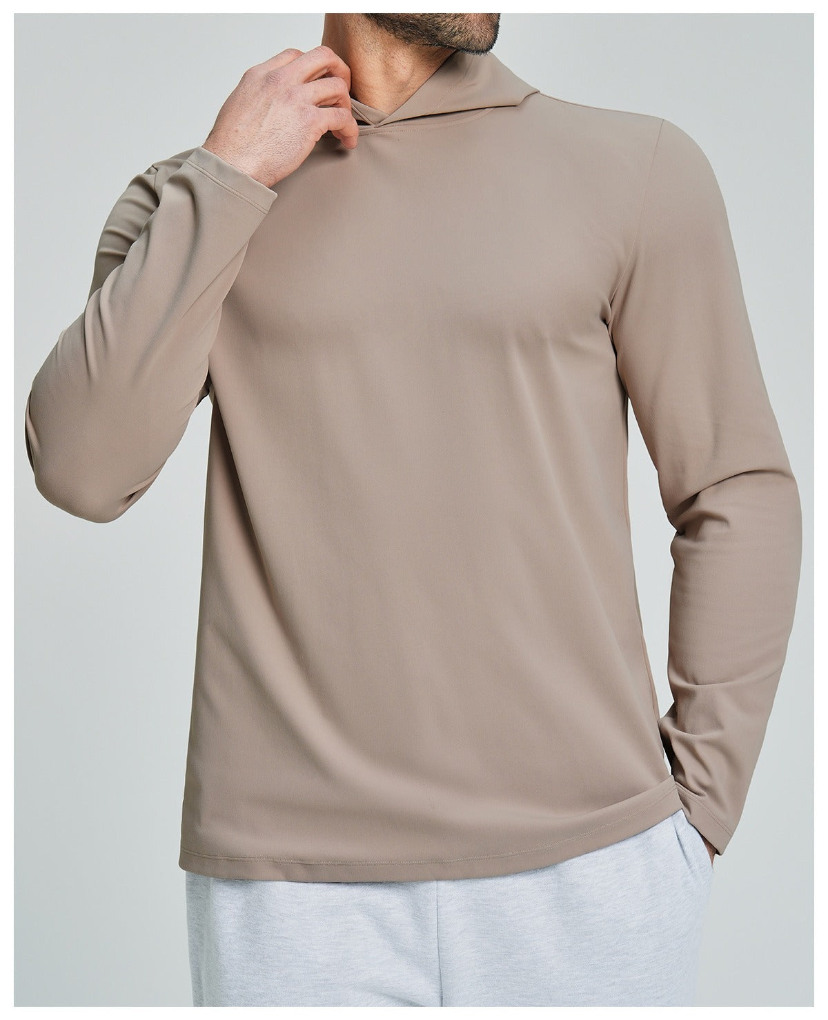 Men’s Casual Hooded Long Sleeve Top