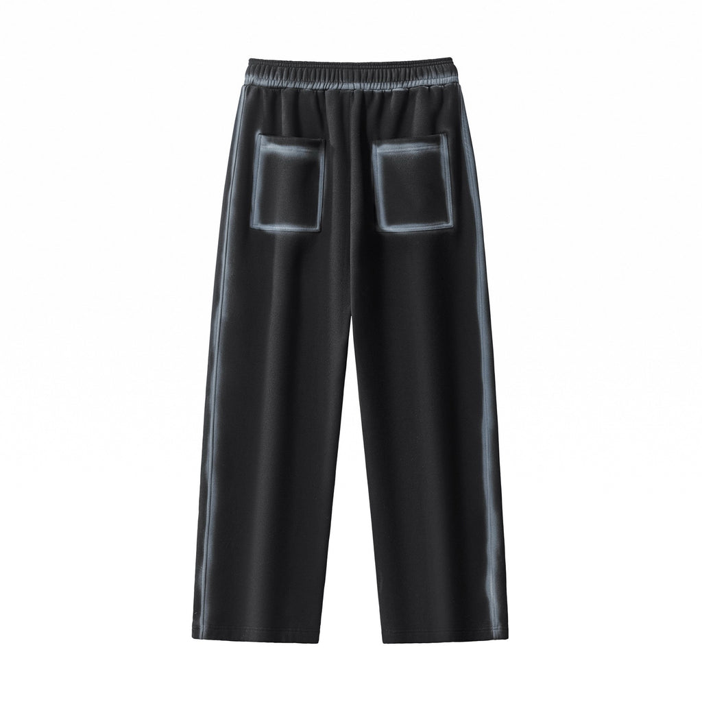 Washed Fleece Straight Leg Sweatpants