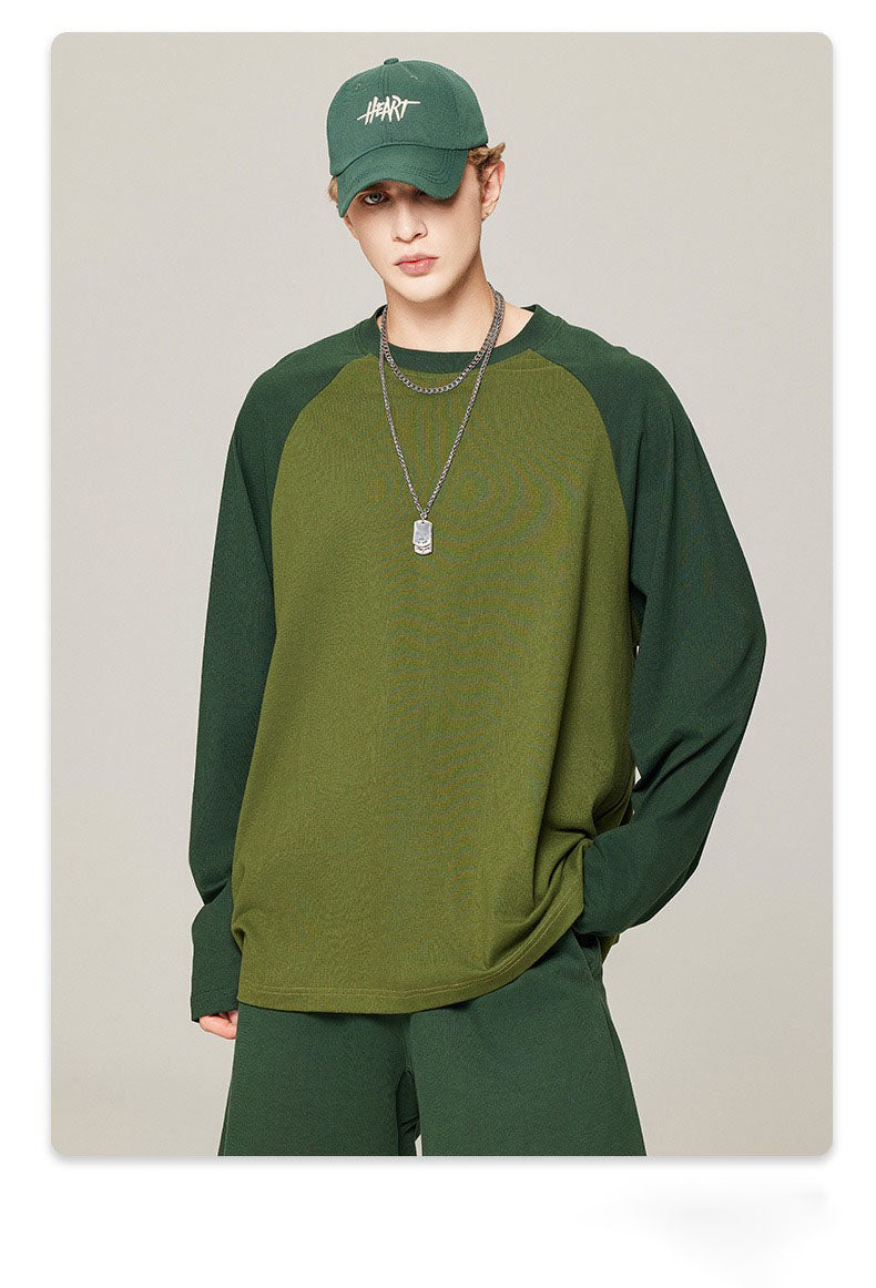 Contrast Raglan Long Sleeve Tee