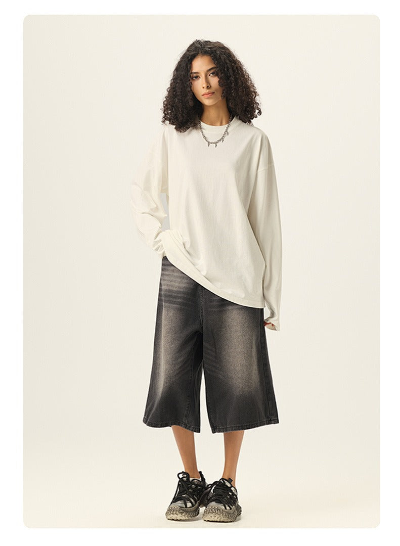 Relaxed Drop Shoulder Long Sleeve Tee