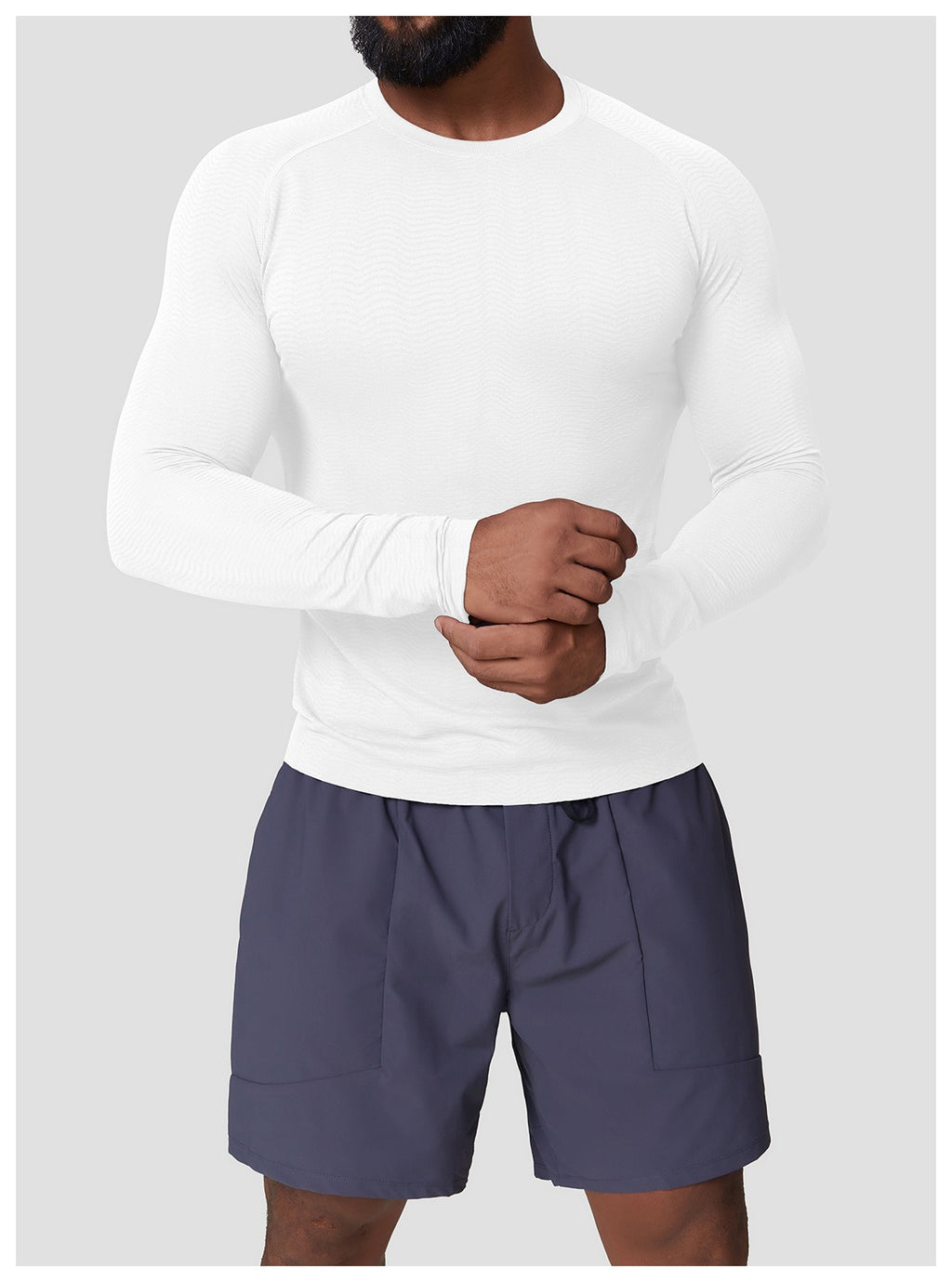 Men’s Slim Fit Seamless Training Long Sleeve Shirt