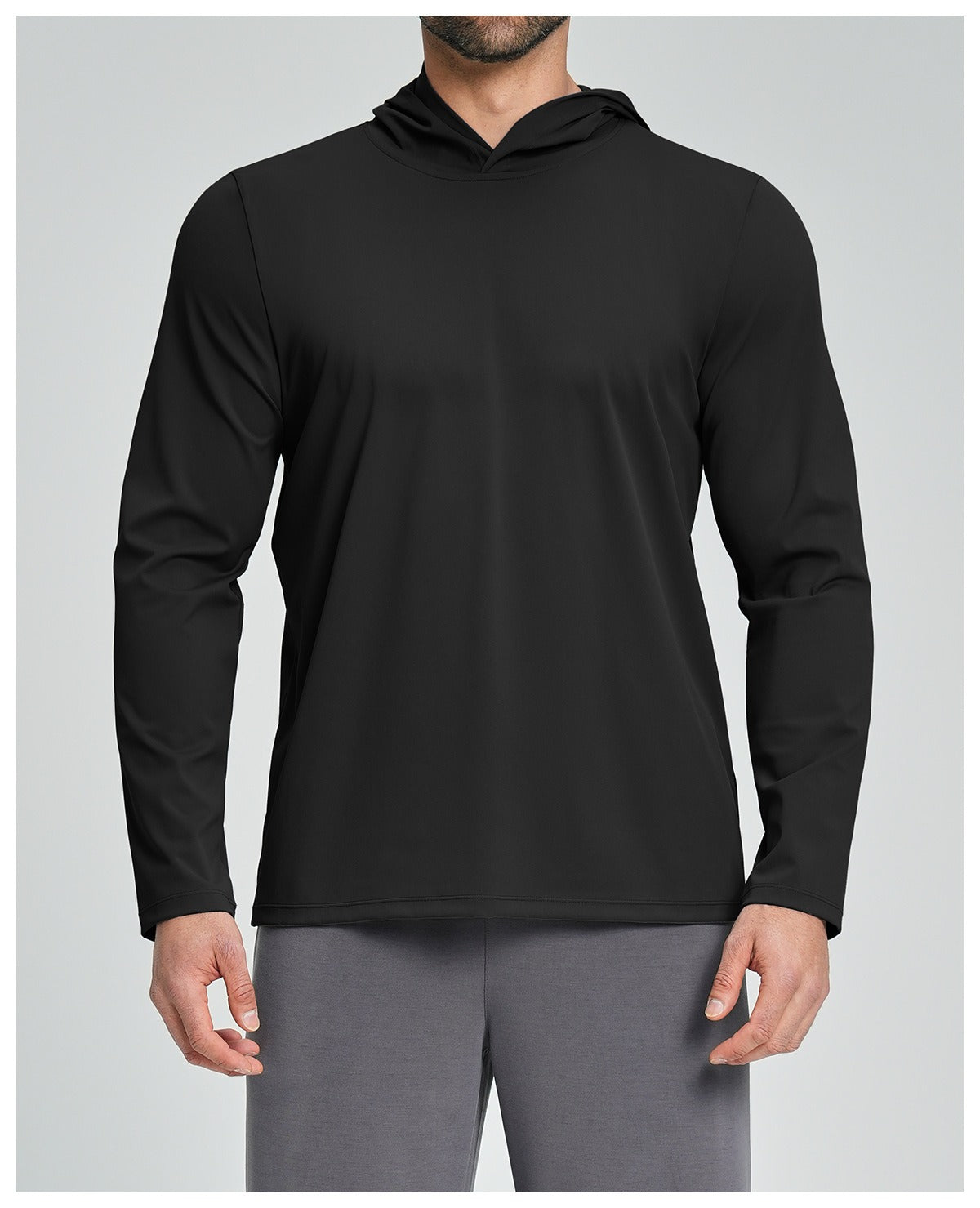 Men’s Casual Hooded Long Sleeve Top