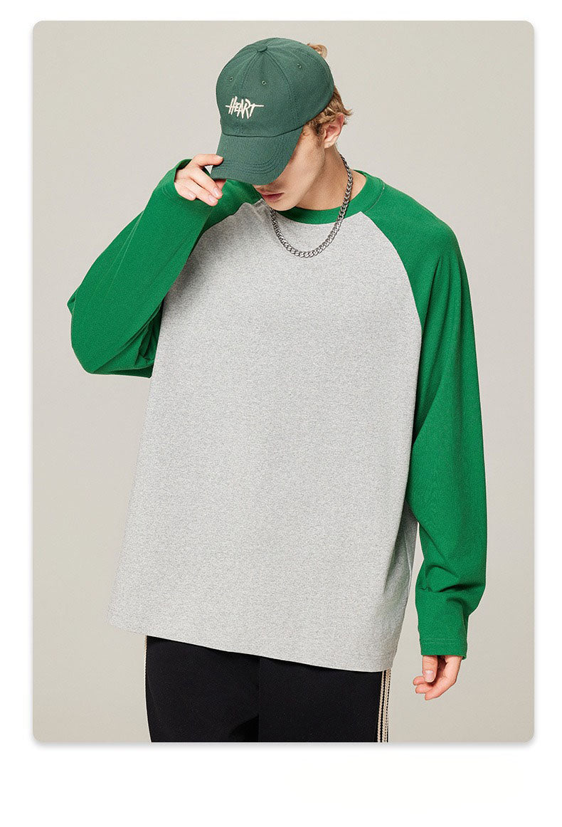 Contrast Raglan Long Sleeve Tee
