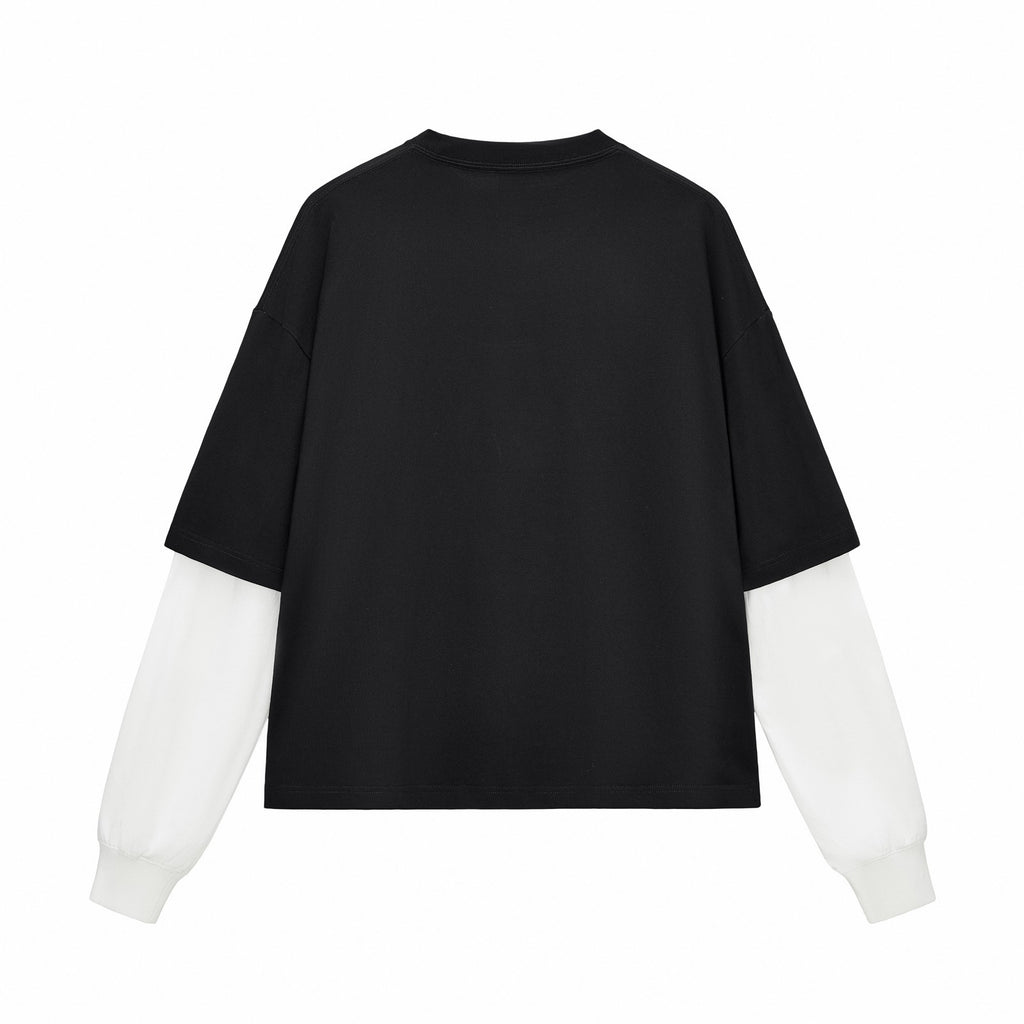 Layered Sleeve Boxy Long Sleeve Tee