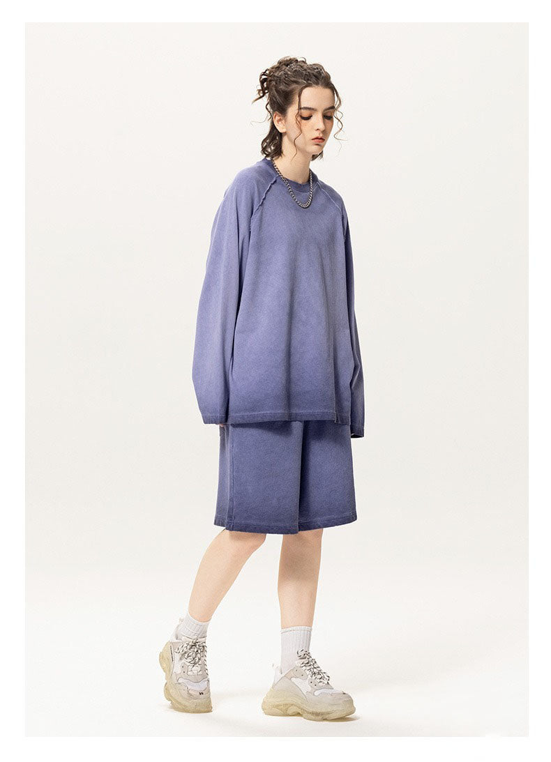 Washed Raglan Long Sleeve Tee