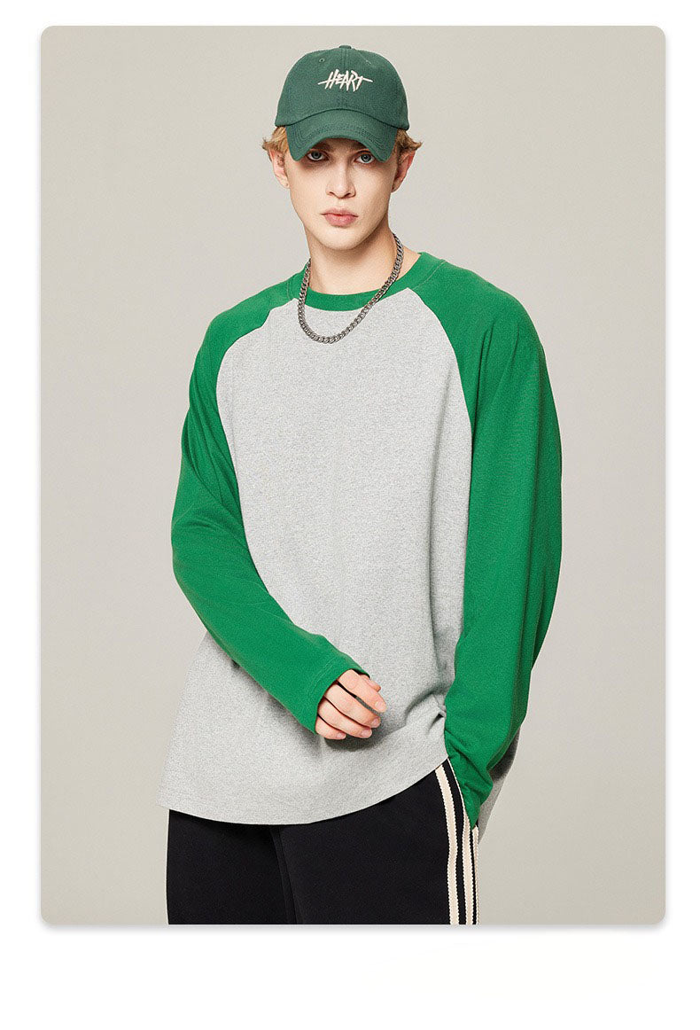 Contrast Raglan Long Sleeve Tee