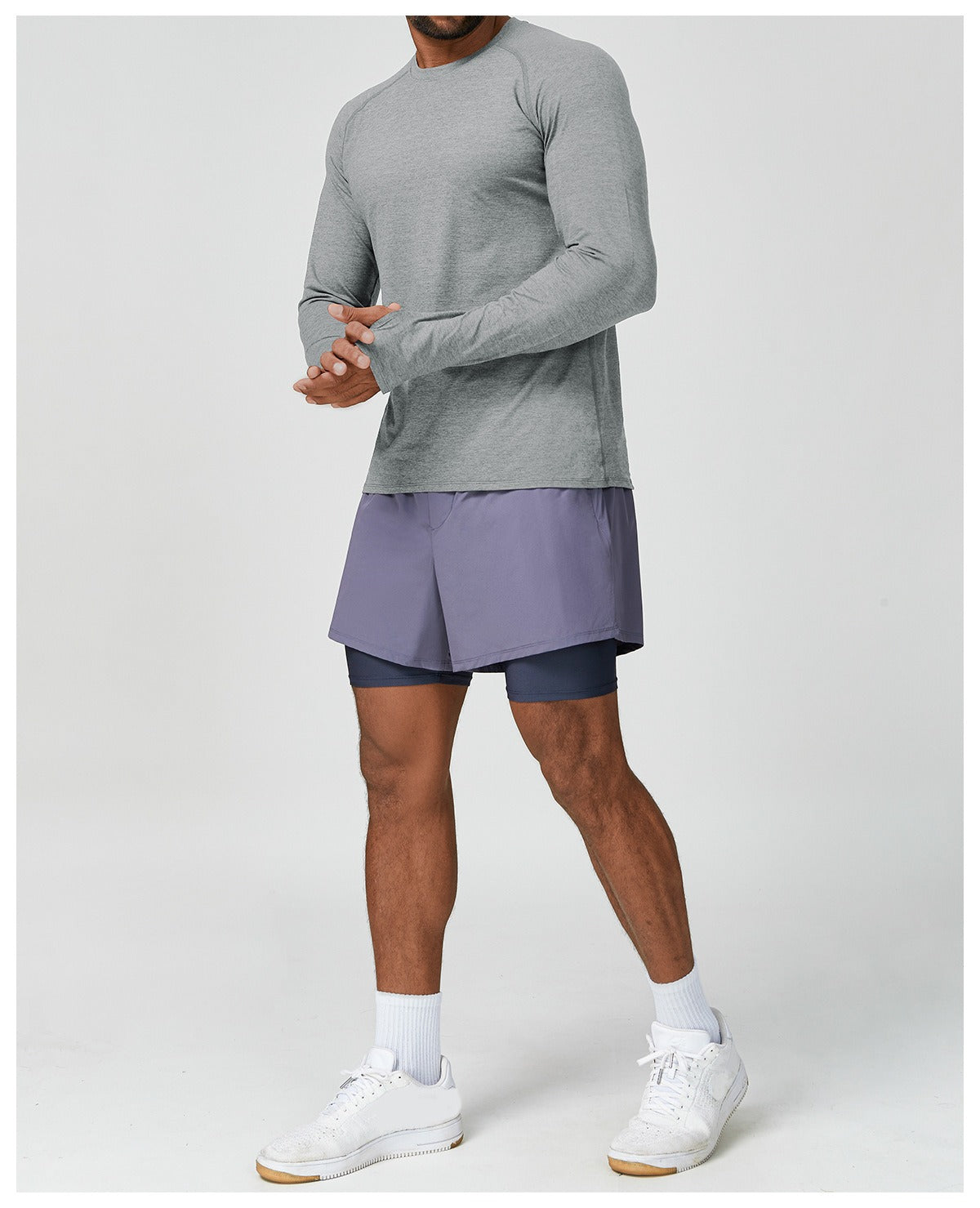 Men’s Stretch Long Sleeve Yoga Training Shirt