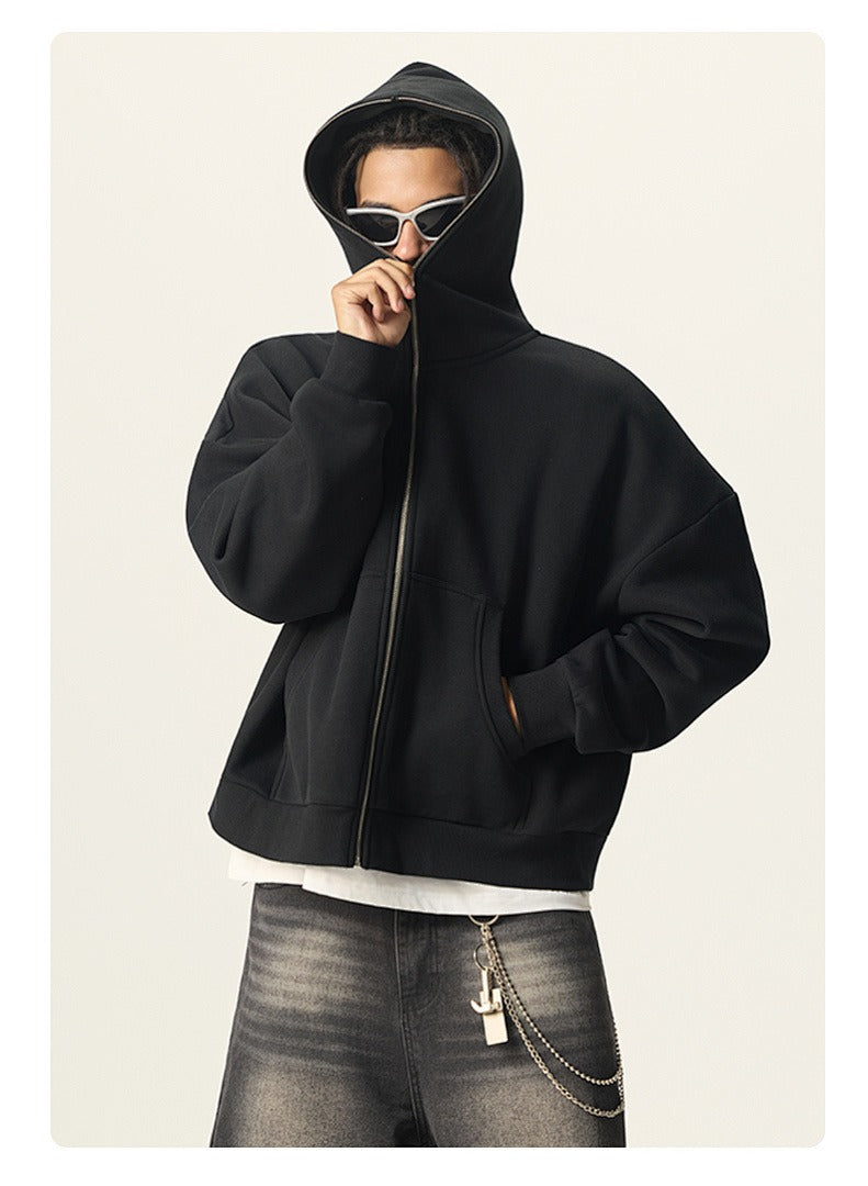 Boxy Full Zip Fleece Hoodie