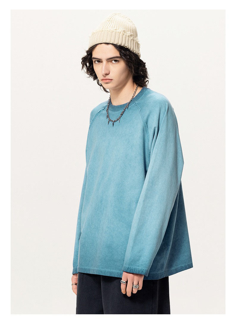 Washed Raglan Long Sleeve Tee