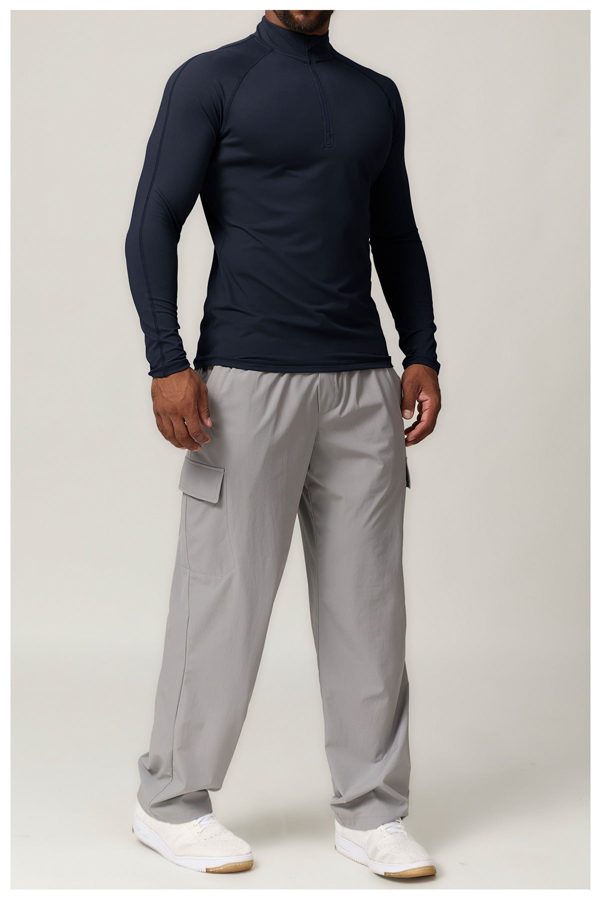 Men’s Zip Neck Long Sleeve Training Pullover