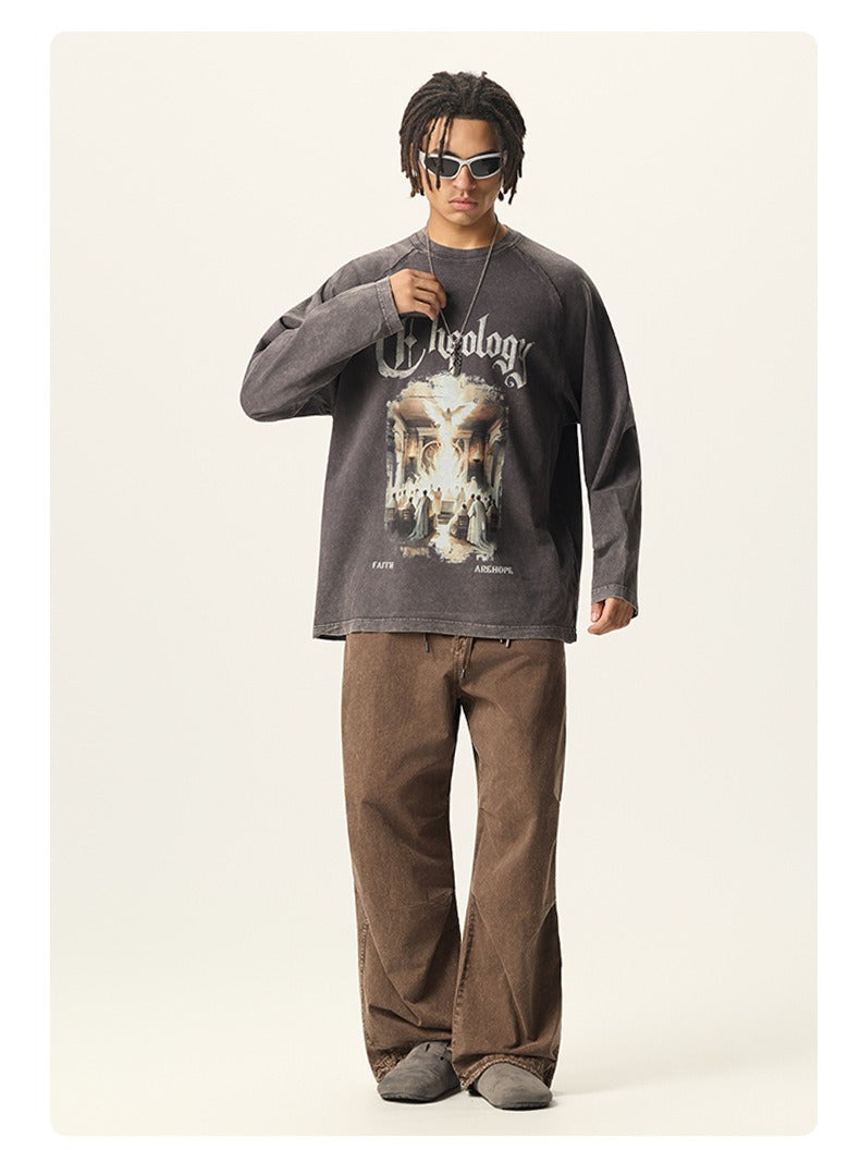 Cathedral Graphic Washed Long Sleeve Tee