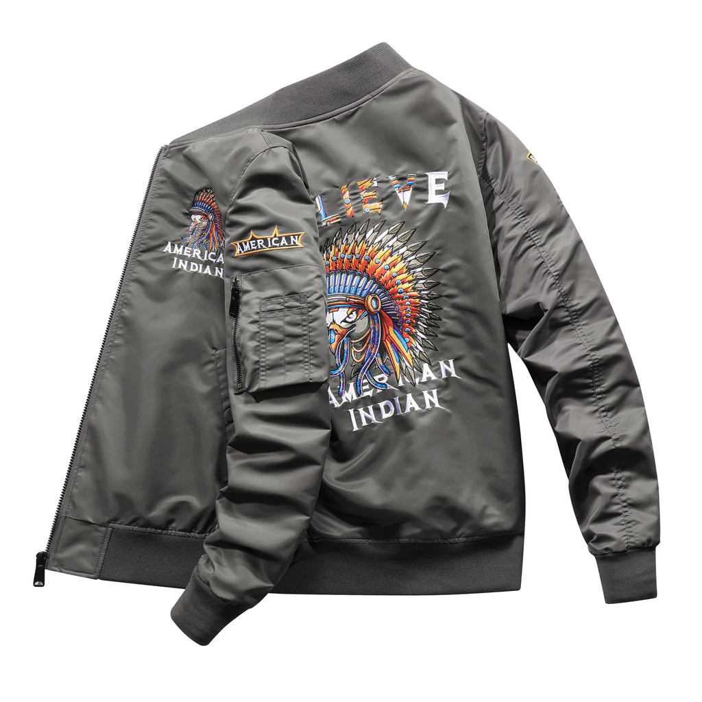 Refined Casual Bomber Jacket