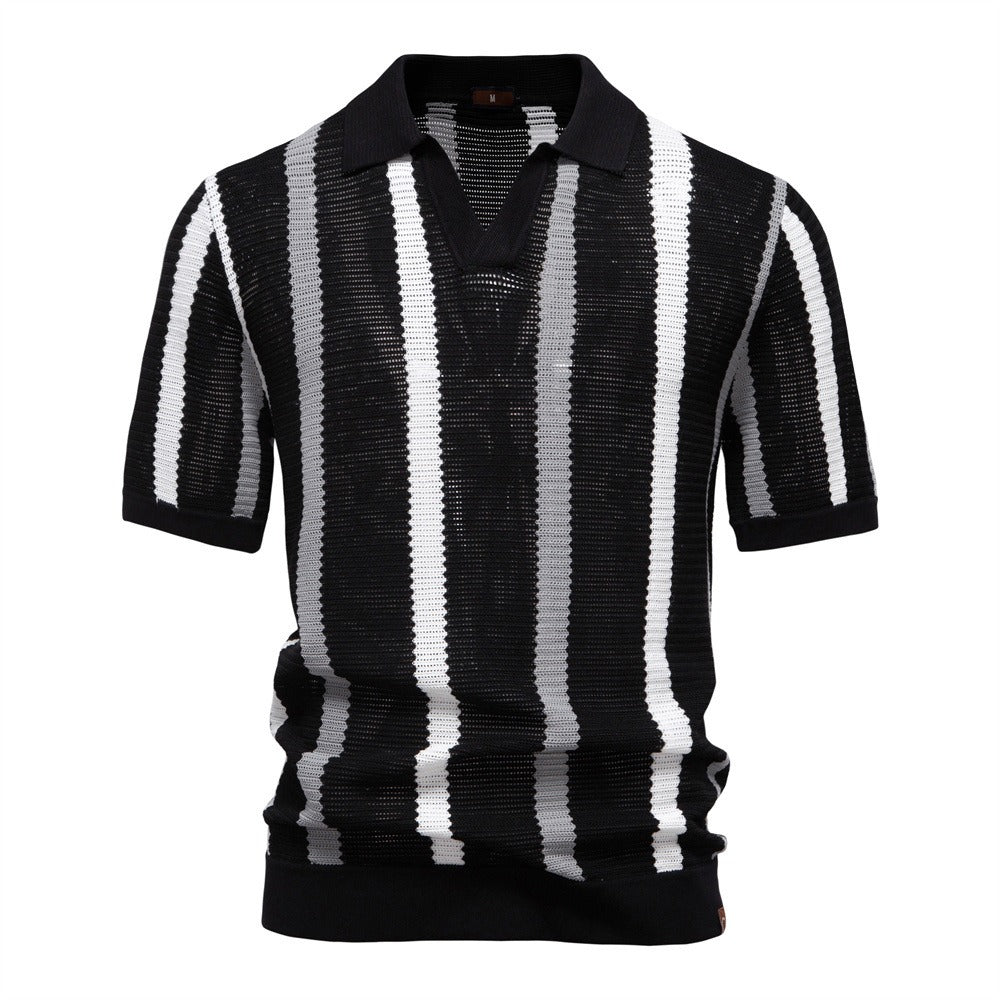 Striped Resort Polo Shirt