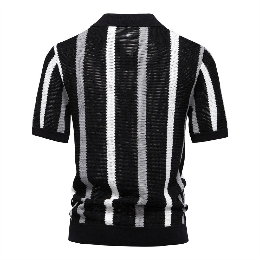 Striped Resort Polo Shirt