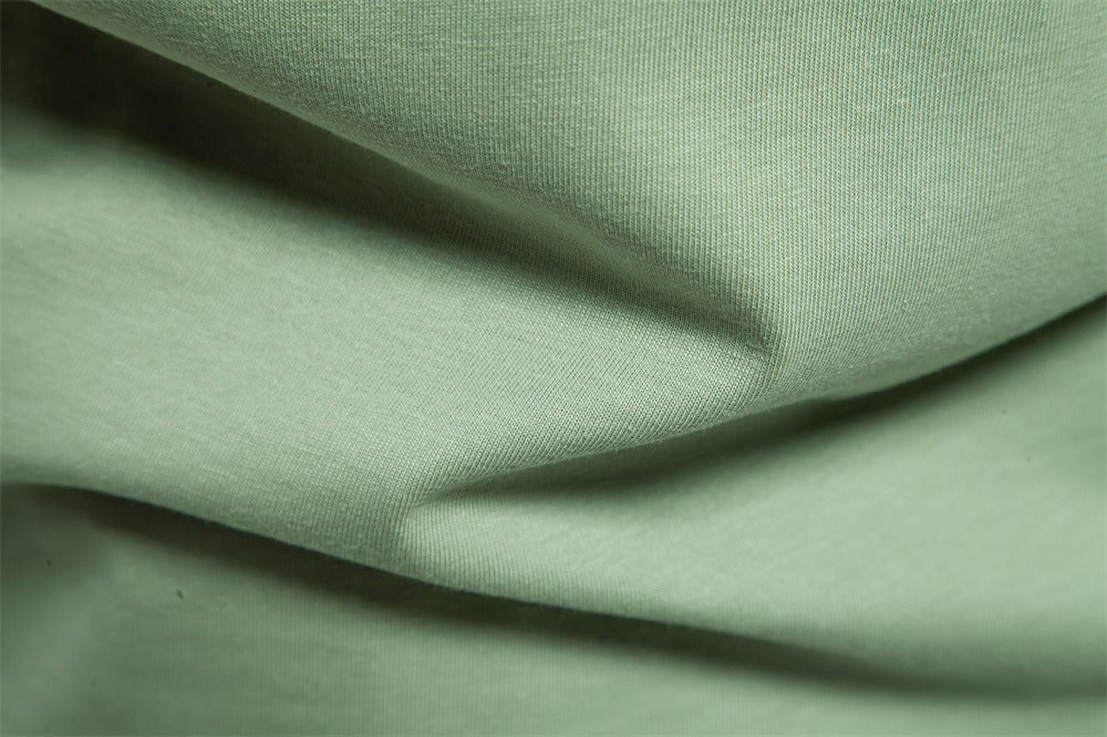 Textured Graphic Cotton Blend T-Shirt