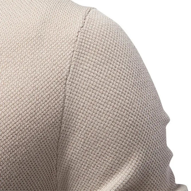 Textured Knit Crew Neck T-Shirt