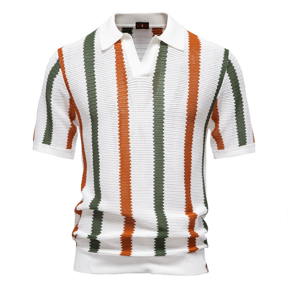 Striped Resort Polo Shirt