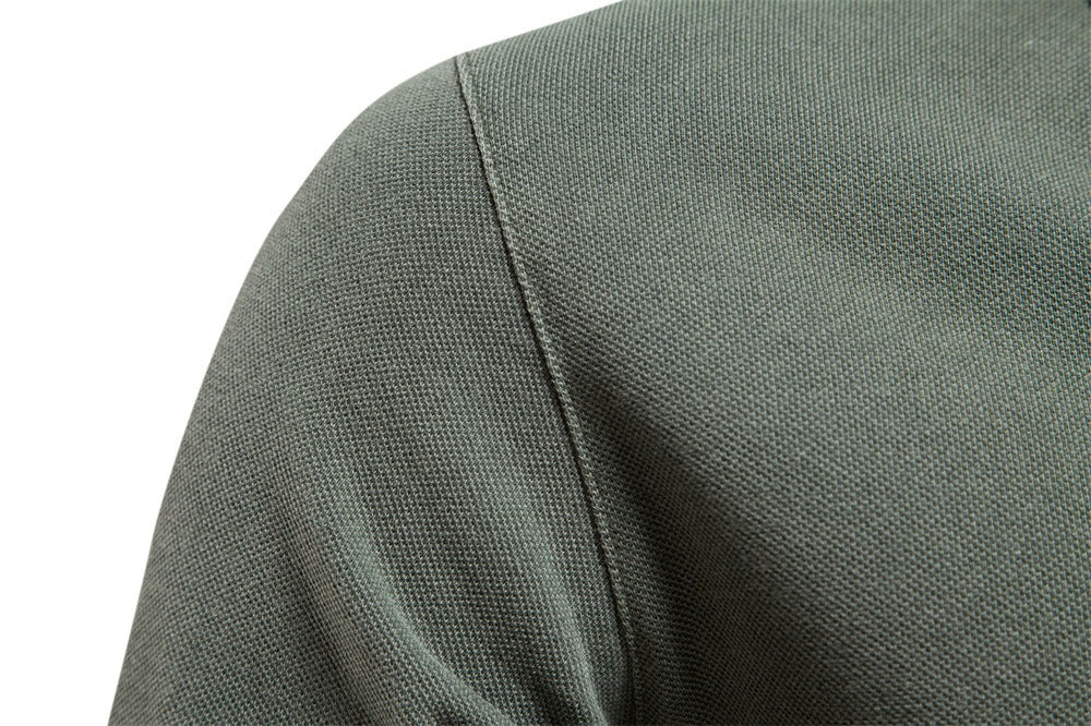 Retro Style Pigment Wash Polo Shirt