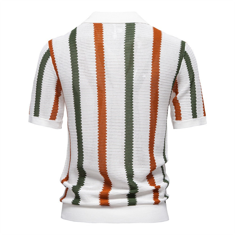 Striped Resort Polo Shirt