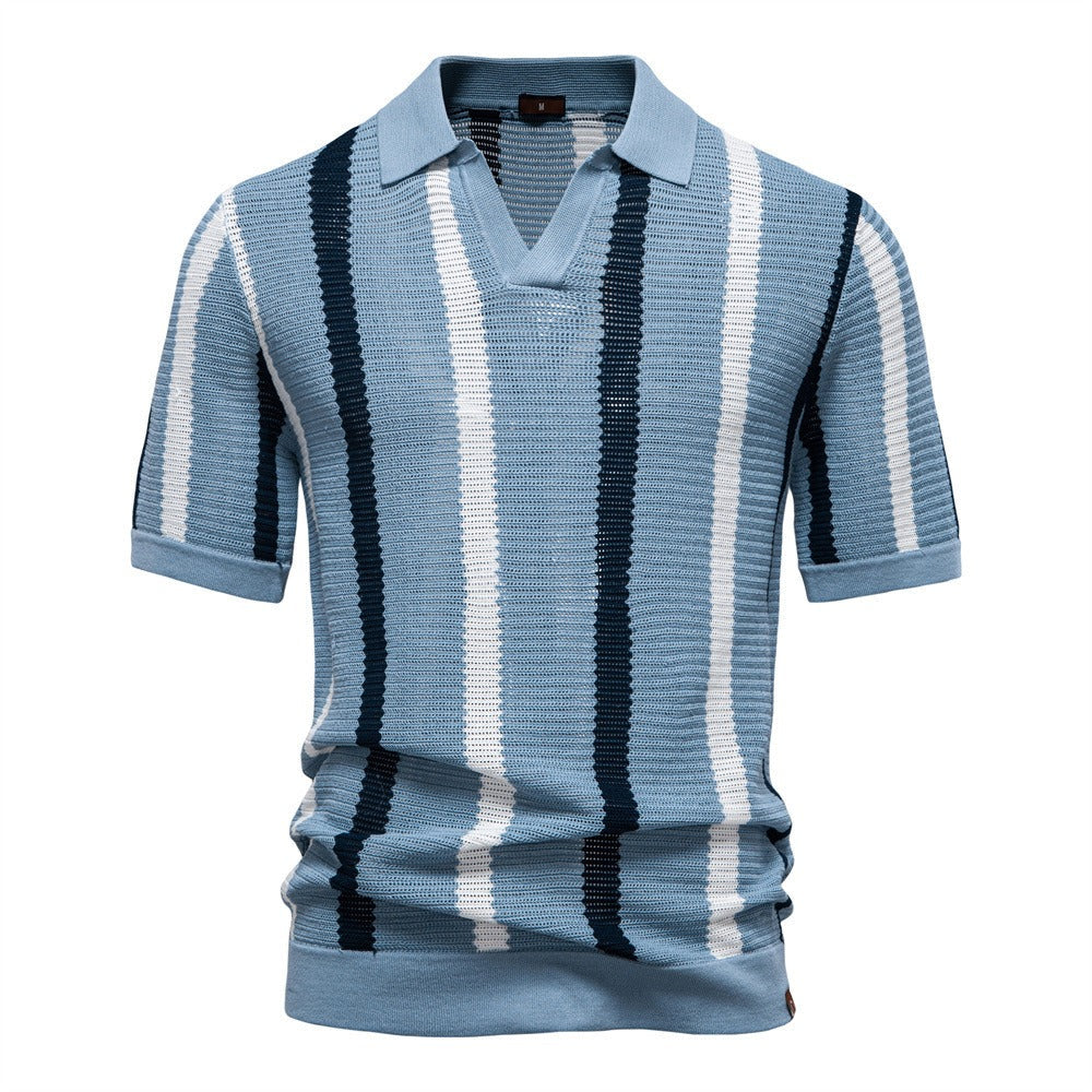Striped Resort Polo Shirt