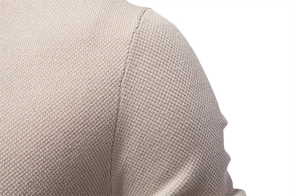 Textured Knit Crew Neck T-Shirt