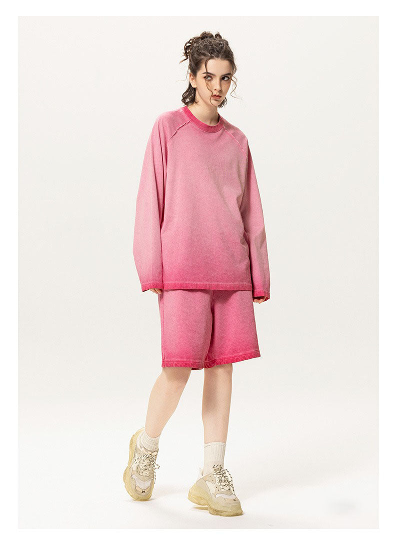 Washed Raglan Long Sleeve Tee