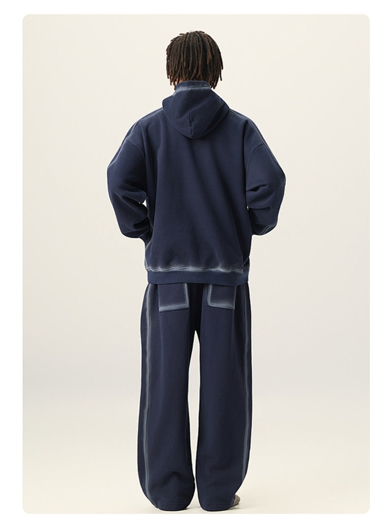 Washed Fleece Pullover Hoodie