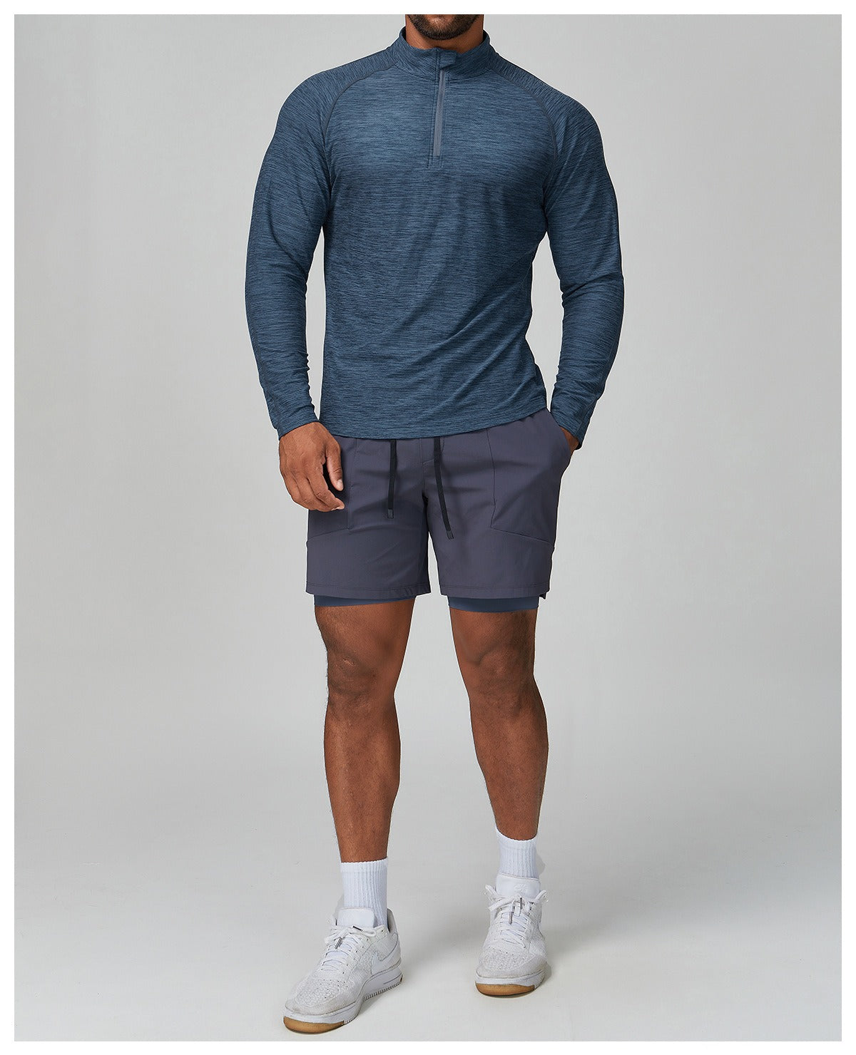 Men’s Long Sleeve Slim Fit Training Performance Shirt