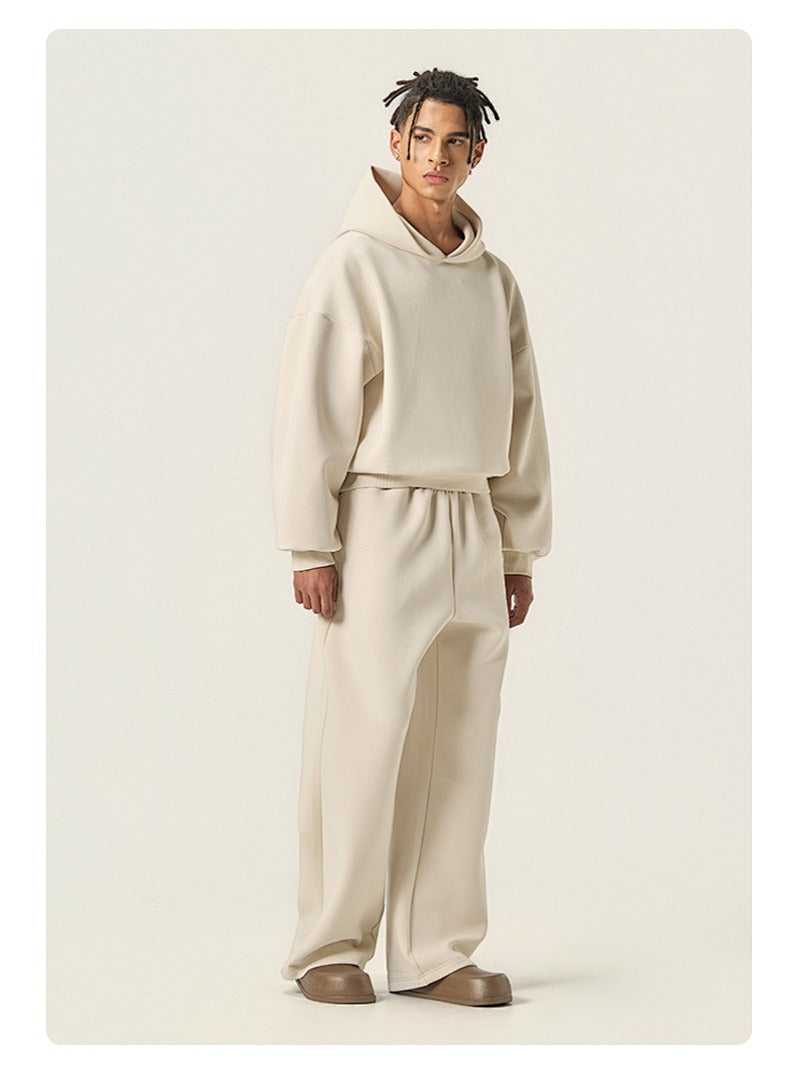 Boxy Drop Shoulder Pullover Hoodie