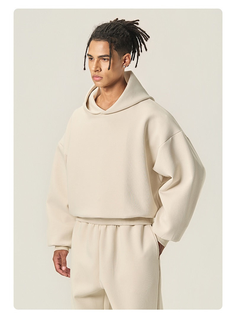 Boxy Drop Shoulder Pullover Hoodie