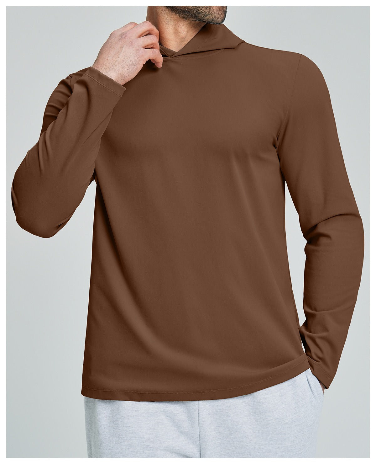 Men’s Casual Hooded Long Sleeve Top