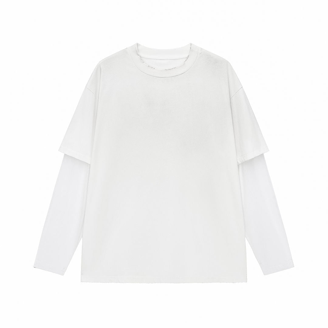 Mesh Layered Long Sleeve Tee