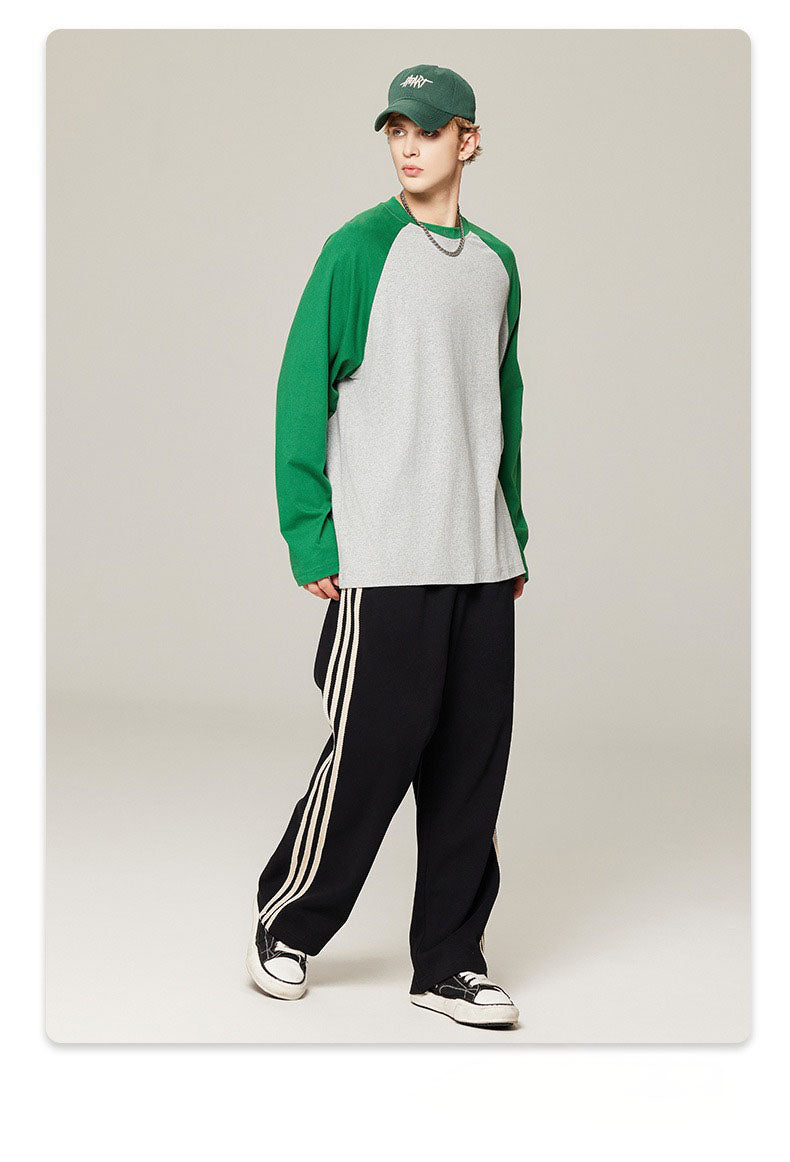 Contrast Raglan Long Sleeve Tee