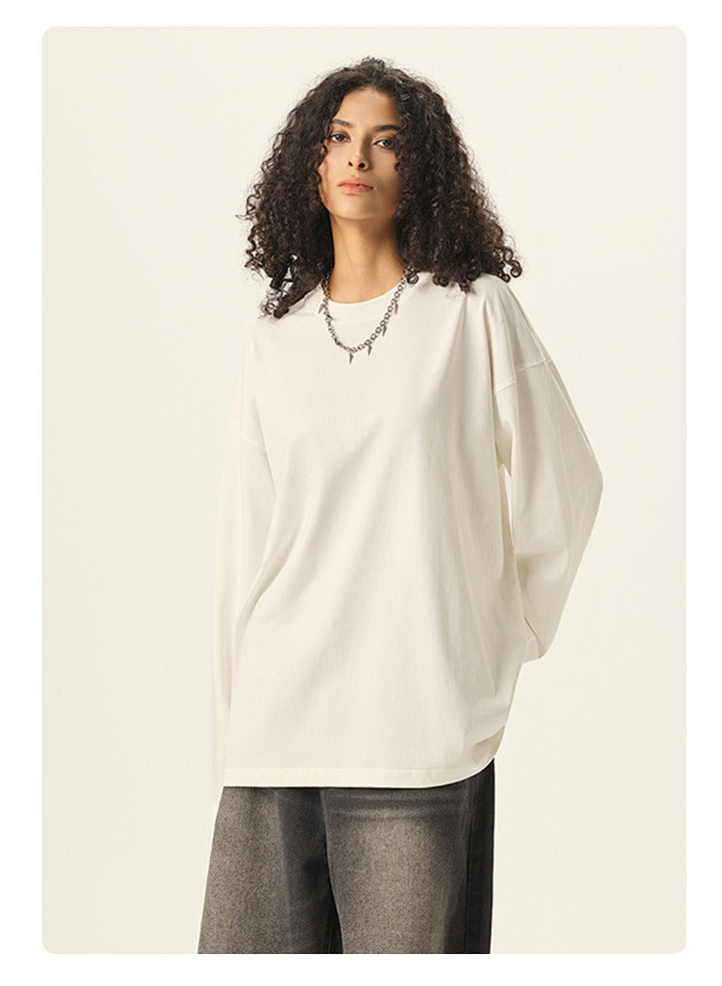 Relaxed Drop Shoulder Long Sleeve Tee