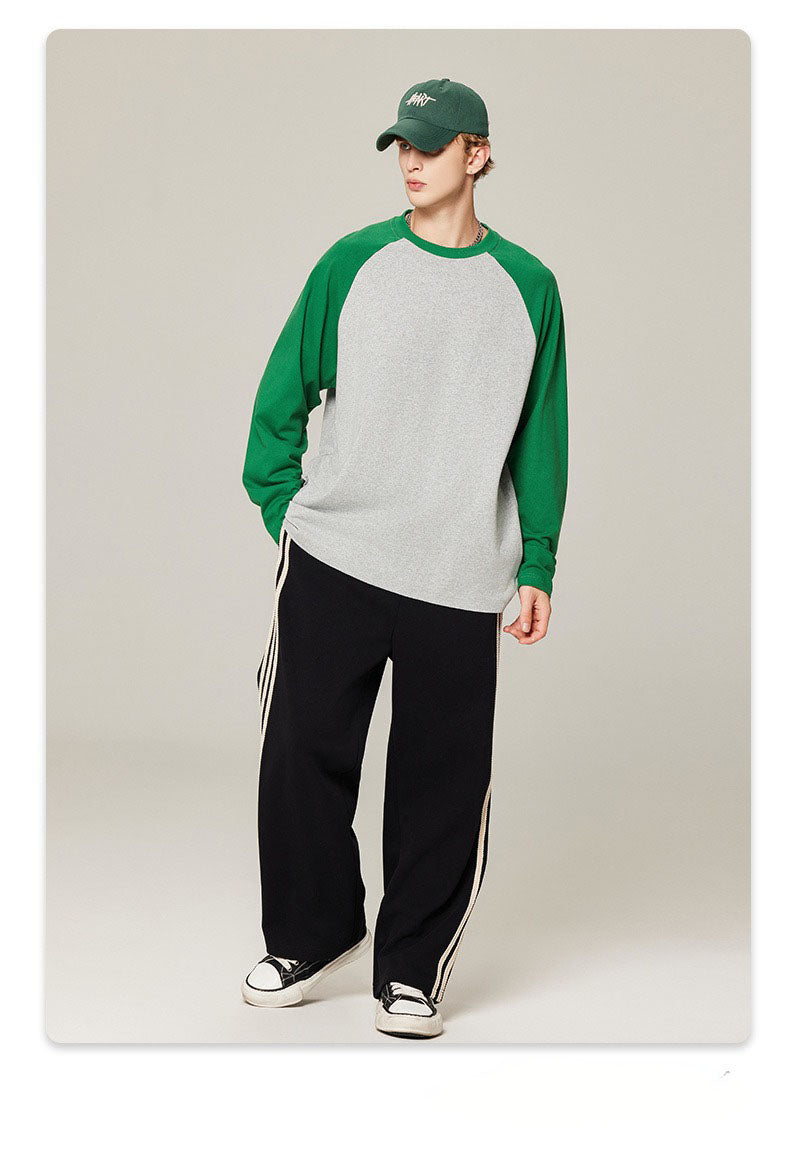 Contrast Raglan Long Sleeve Tee