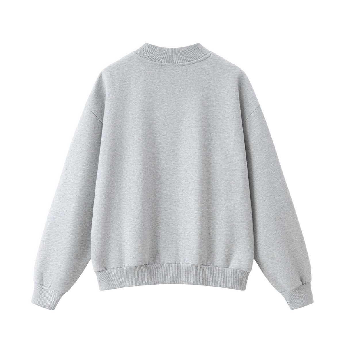 Washed Half-Zip Relaxed Crewneck Sweatshirt