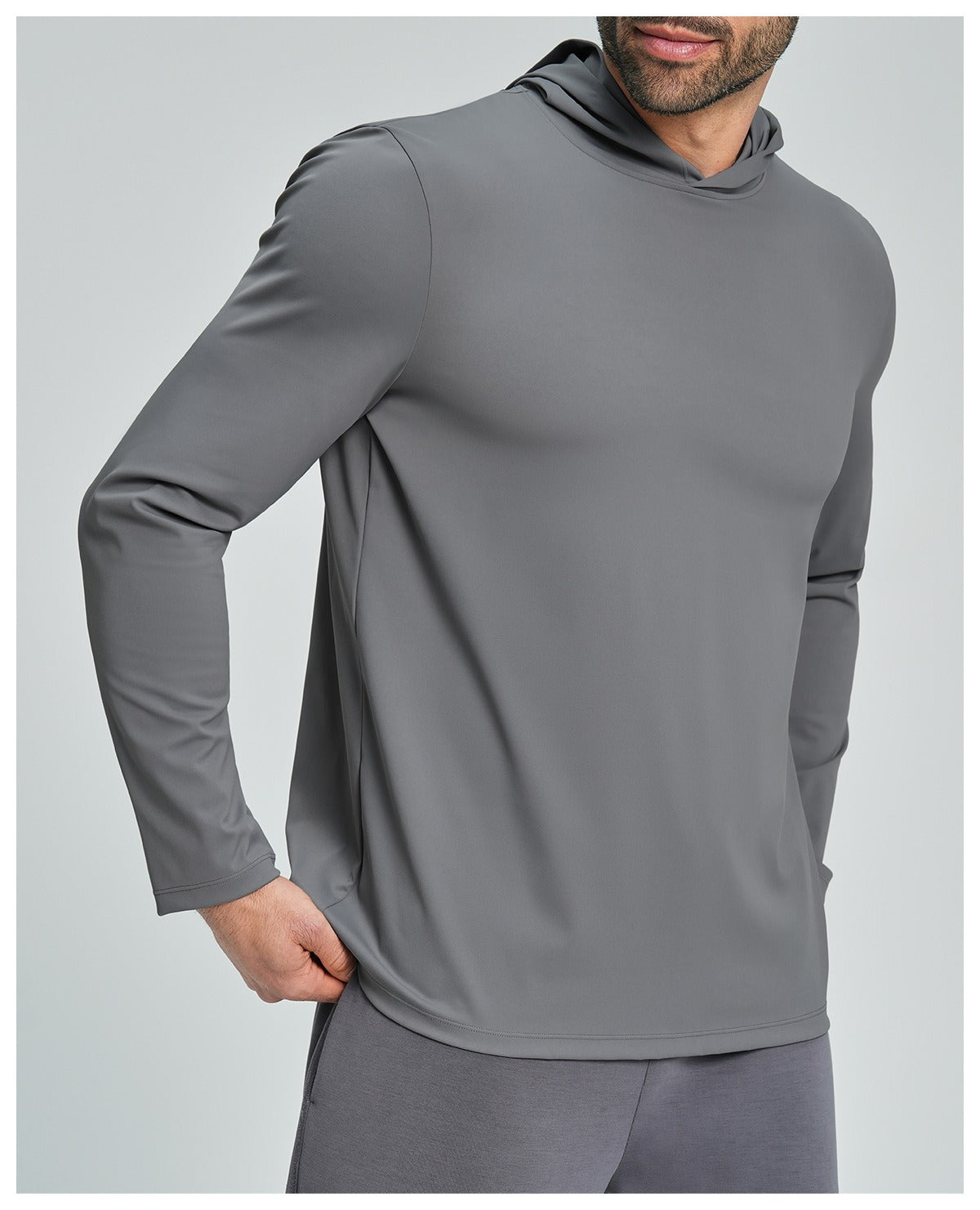 Men’s Casual Hooded Long Sleeve Top