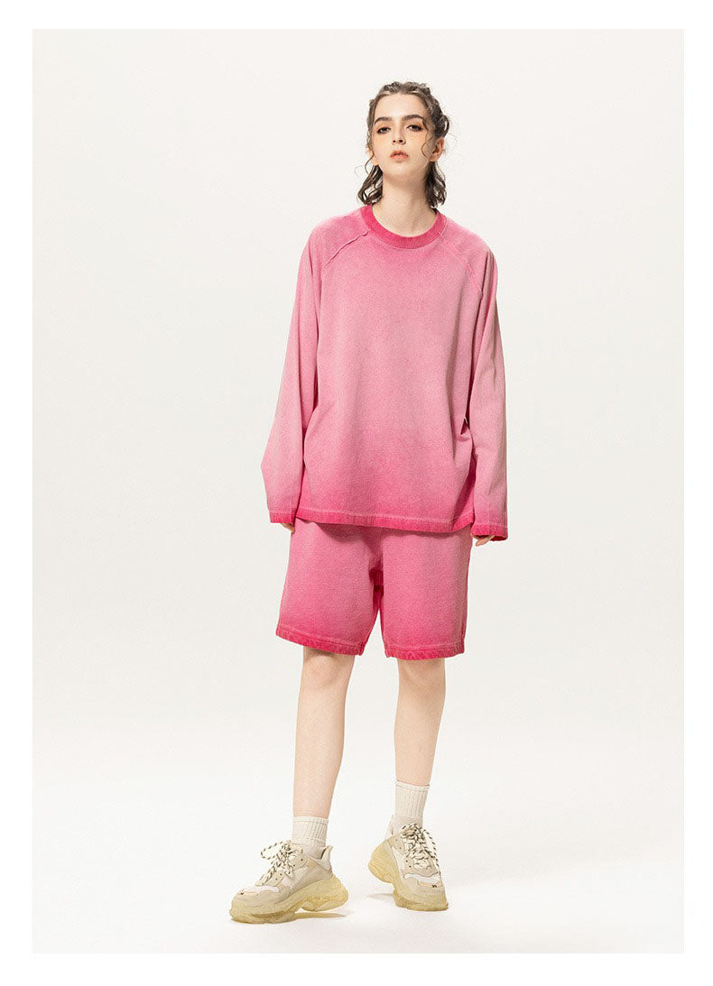 Washed Raglan Long Sleeve Tee