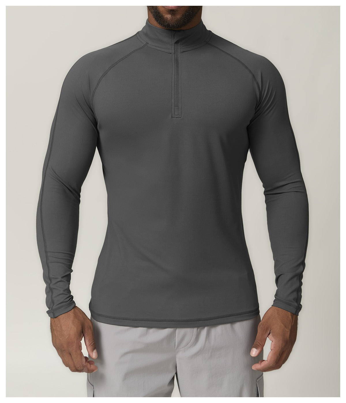 Men’s Zip Neck Long Sleeve Training Pullover