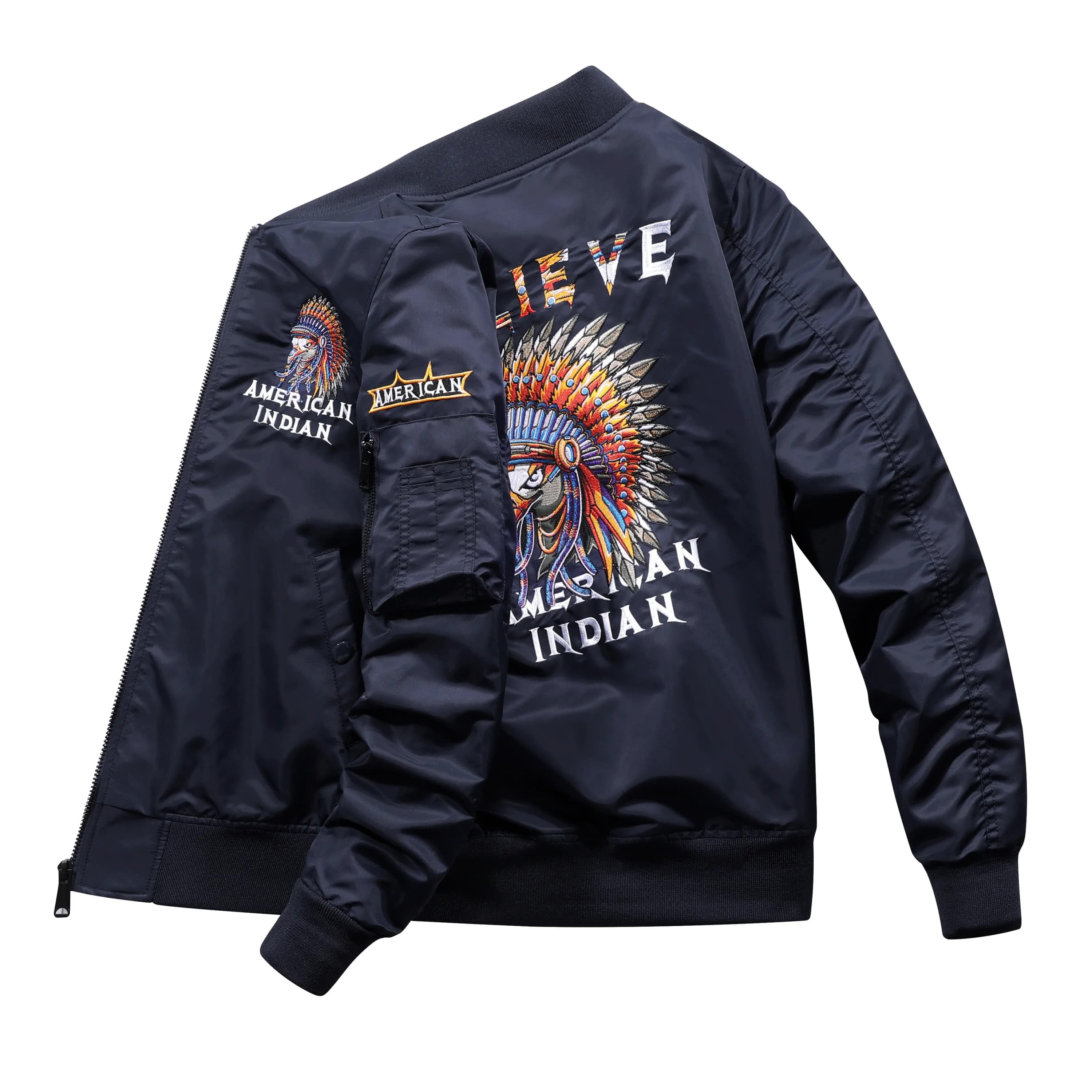 Refined Casual Bomber Jacket