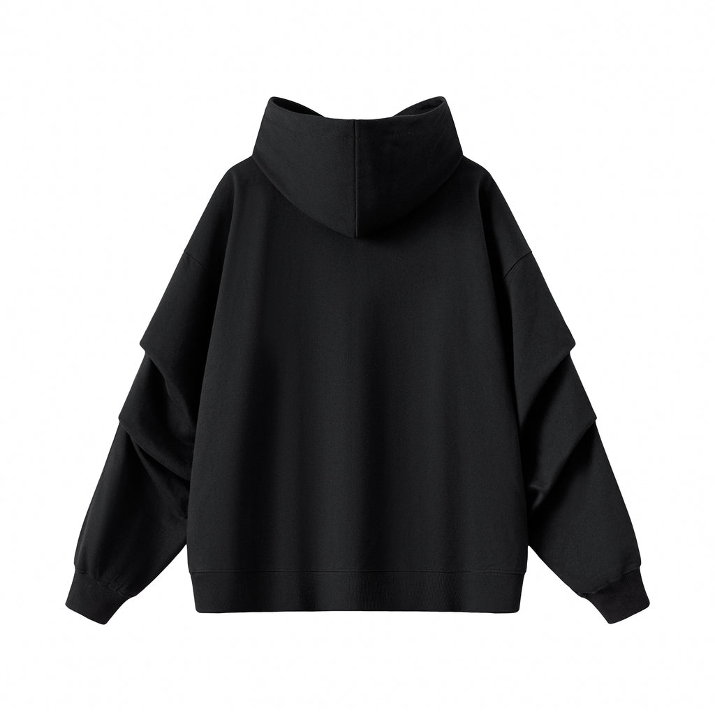 Panel Sleeve Heavyweight Pullover Hoodie