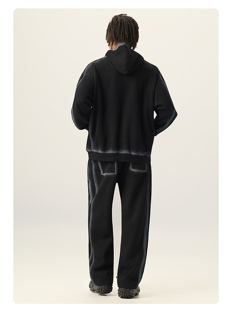 Washed Fleece Pullover Hoodie