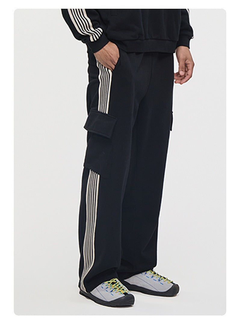 Side Stripe Cargo Sweatpants