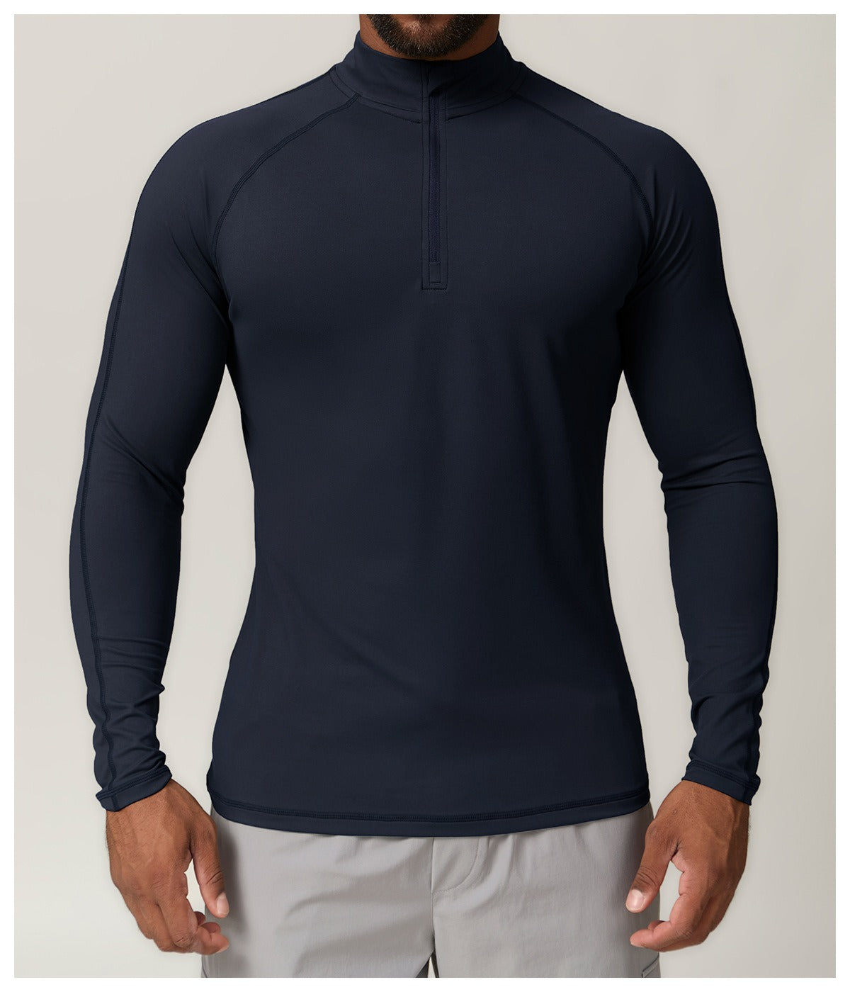 Men’s Zip Neck Long Sleeve Training Pullover