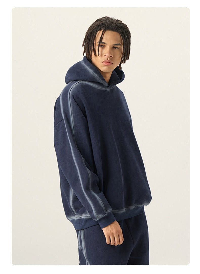 Washed Fleece Pullover Hoodie