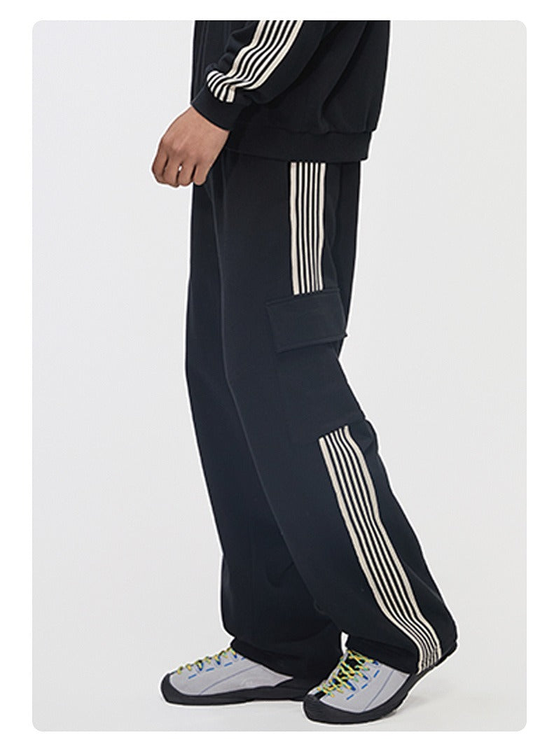 Side Stripe Cargo Sweatpants