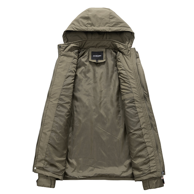 Men's Hooded Outdoor Windbreaker Jacket