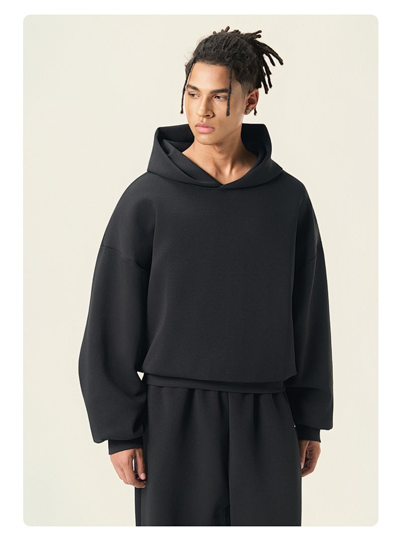 Boxy Drop Shoulder Pullover Hoodie