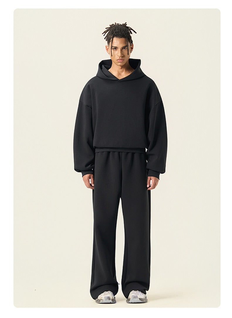 Boxy Drop Shoulder Pullover Hoodie